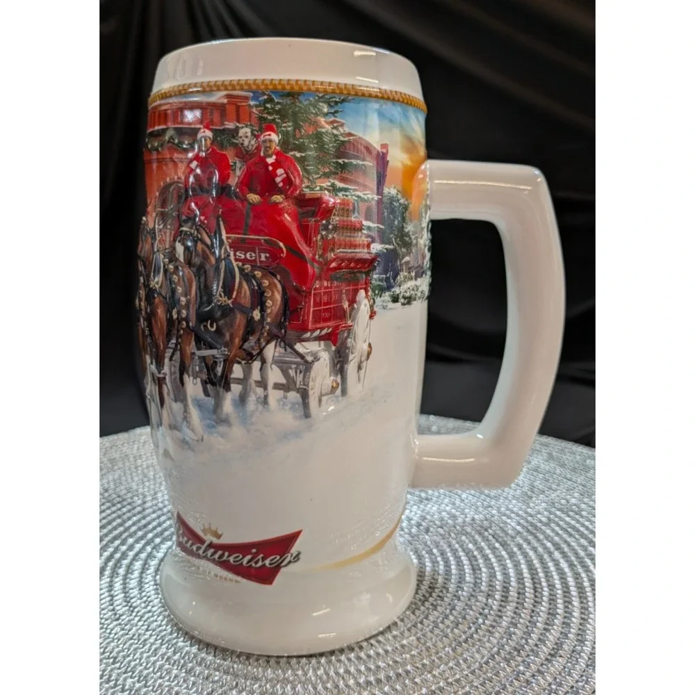 Budweiser 2006 Bud Holiday Stein Christmas Beer Mug Series Tradition CS670 NoBox